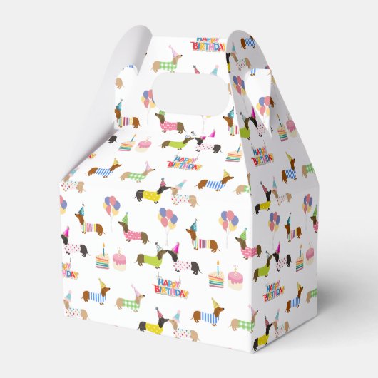 DachshundをテーマにしたFavoritesボックス フェイバーボックス (正面サイド)