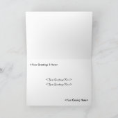 Dachshundクリスマスツリー（カスタマイズ可能）カード シーズンカード (内部)