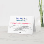 Dachshundクリスマスフォトカード(カスタマイズ可能) シーズンカード (裏面)