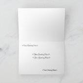 Dachshundクリスマスフォトカード(カスタマイズ可能) シーズンカード (内部)