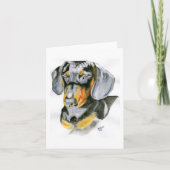 Dachshundグリーティングカード カード (正面)