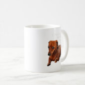 Dachshundシャツダッシュント犬おもしろいプレゼント コーヒーマグカップ (正面右)