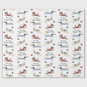 Dachshundソーセージ犬チームDoxie写真 ラッピングペーパー (フラット)