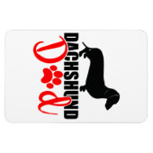 Dachshundパパ4x6マグネット マグネット (横)