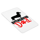 Dachshundパパ4x6マグネット マグネット (右側)