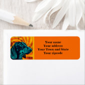 Dachshundメール差出人住所ラベル ラベル (インサイチュ)