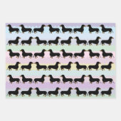 Dachshundラッピング紙シート ラッピングペーパーシート (正面)
