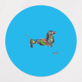 Dachshundラベル ラベル (デザイン1)