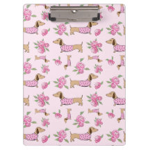 Dachshund事務用品 – ピンクフローラ