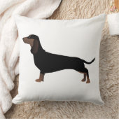 Dachshund基本品種の準備が整カスタマイズった クッション (ブランケット)