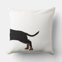 Dachshund基本品種の準備が整カスタマイズった クッション