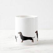 Dachshund基本品種の準備が整カスタマイズった コーヒーマグカップ (中央)