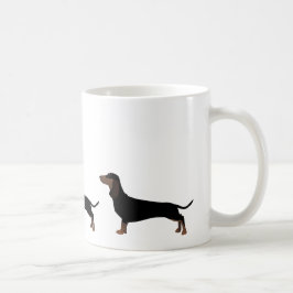 Dachshund基本品種の準備が整カスタマイズった コーヒーマグカップ