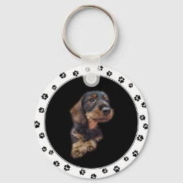Dachshund子犬フォトキーチェーン キーホルダー