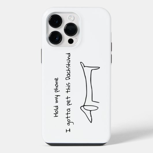 DACHSHUND恋人ケース – メイトiPhone 14 Pro Maxケース iPhoneケース (裏面)