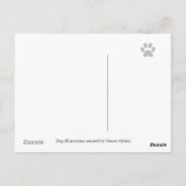 Dachshund文字列トリオミュージシャンありがとう ポストカード (裏面)