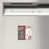 Dachshund食洗機マグネットダーティドキシクリーン赤 マグネット (インサイチュ (食洗機))