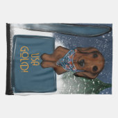 DACHSHUND  キッチンタオル (横)