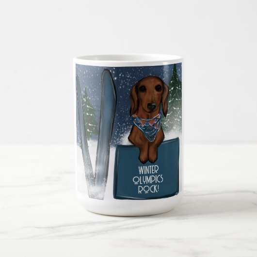 DACHSHUND  コーヒーマグカップ (中央)
