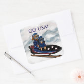 DACHSHUND  スクエアシール (封筒)