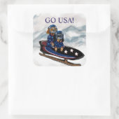 DACHSHUND  スクエアシール (バッグ)