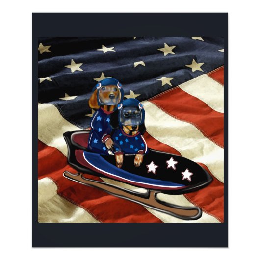 DACHSHUND  フォトプリント            (正面)