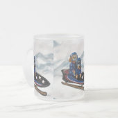 DACHSHUND  フロストグラスマグカップ (正面左)