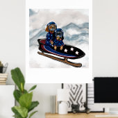 DACHSHUND  ポスター (ホームオフィス)