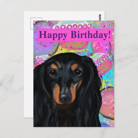 DACHSHUND       ポストカード (正面/裏面)