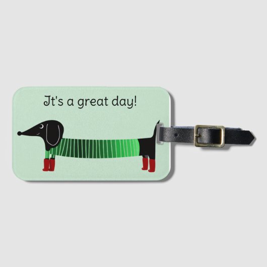 Dachshund  ラゲッジタグ (正面横)