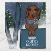 DACHSHUND  ワインラベル (シングルラベル)