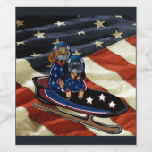 DACHSHUND  ワインラベル (シングルラベル)