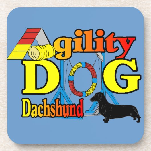 Dachshund_機敏性 コースター (正面)