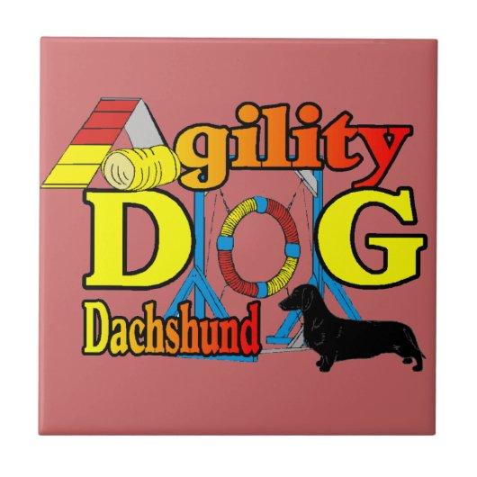 Dachshund_機敏性 タイル (正面)