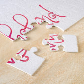 Dachshund – 水彩デザイン ジグソーパズル (側面)