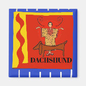 DaCHSHUND、編集文字 マグネット (正面)