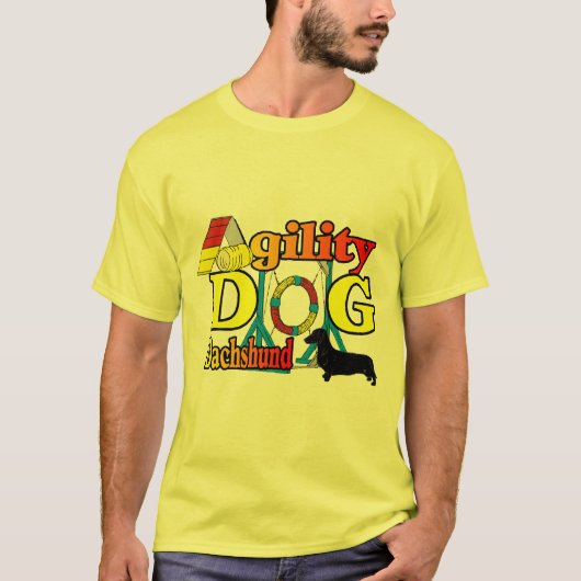Dachshund_Agilityのギフト Tシャツ (正面)
