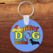 Dachshund_Agilityギフト キーホルダー (正面)