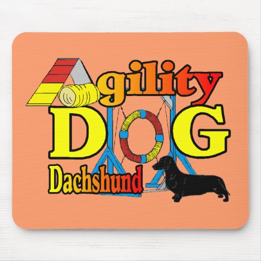 Dachshund_Agilityギフト マウスパッド (正面)