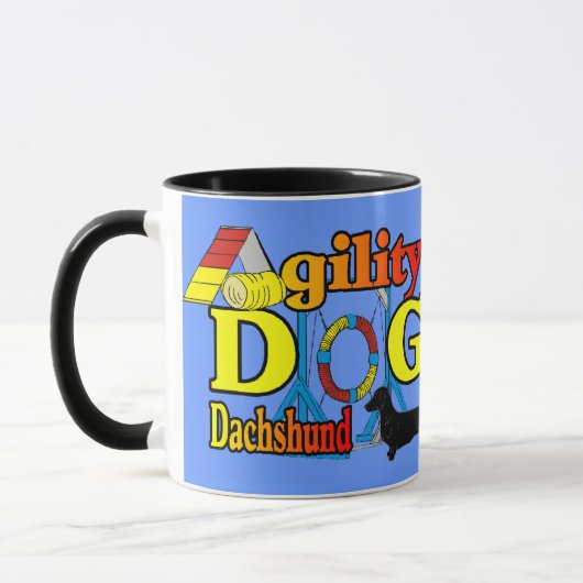 Dachshund_Agilityギフト マグカップ (左)