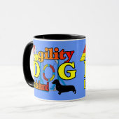 Dachshund_Agilityギフト マグカップ (正面左)