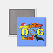 Dachshund_Agilityギフト マグネット (正面/裏面)