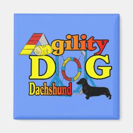 Dachshund_Agilityギフト マグネット