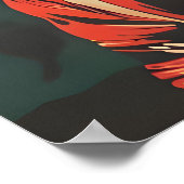 Dachshund Astronaut Poster, Dachshund Retro Print ポスター (角)