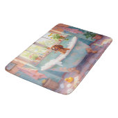Dachshund Bath Time Cute Bathroom Decor バスマット (アングル)