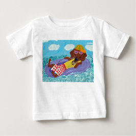 Dachshund Beach Bum ベビーTシャツ