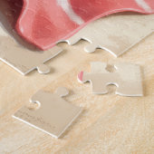 Dachshund Beach Relax Scene ジグソーパズル (側面)