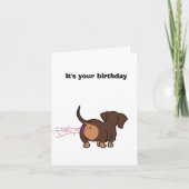 Dachshund Birthday カード (正面)