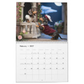 Dachshund Calendar カレンダー (2月 2027)