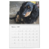 Dachshund Calendar 2023写真の追加 カレンダー (2月 2027)